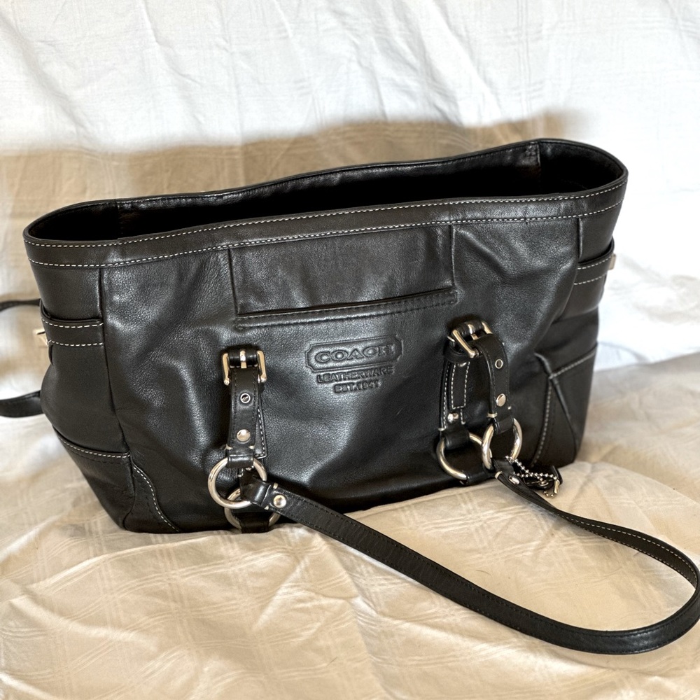 Coach Purse - black leather